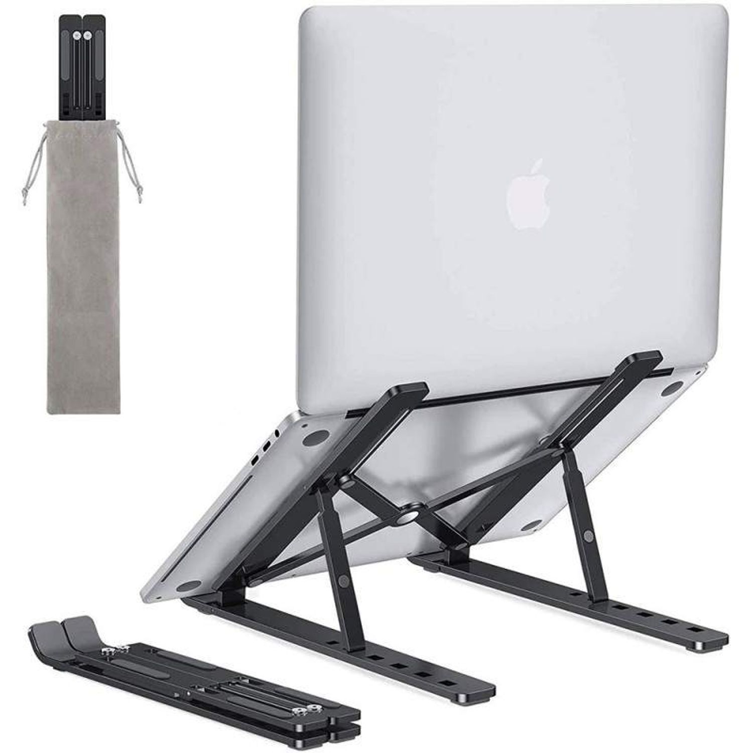 Suport laptop SIKS pliabil, universal, aluminiu rezistent, negru fotografia produsului View 5 L