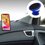 Suport Magnetic Auto SIKS pentru Telefon, Tip Ventuza, Albastru fotografia produsului View 4 S
