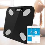 Cantar Smart SIKS, ABJ178 Bluetooth, Negru, Baterii, 0.5-180 Kg fotografia produsului View 5 S