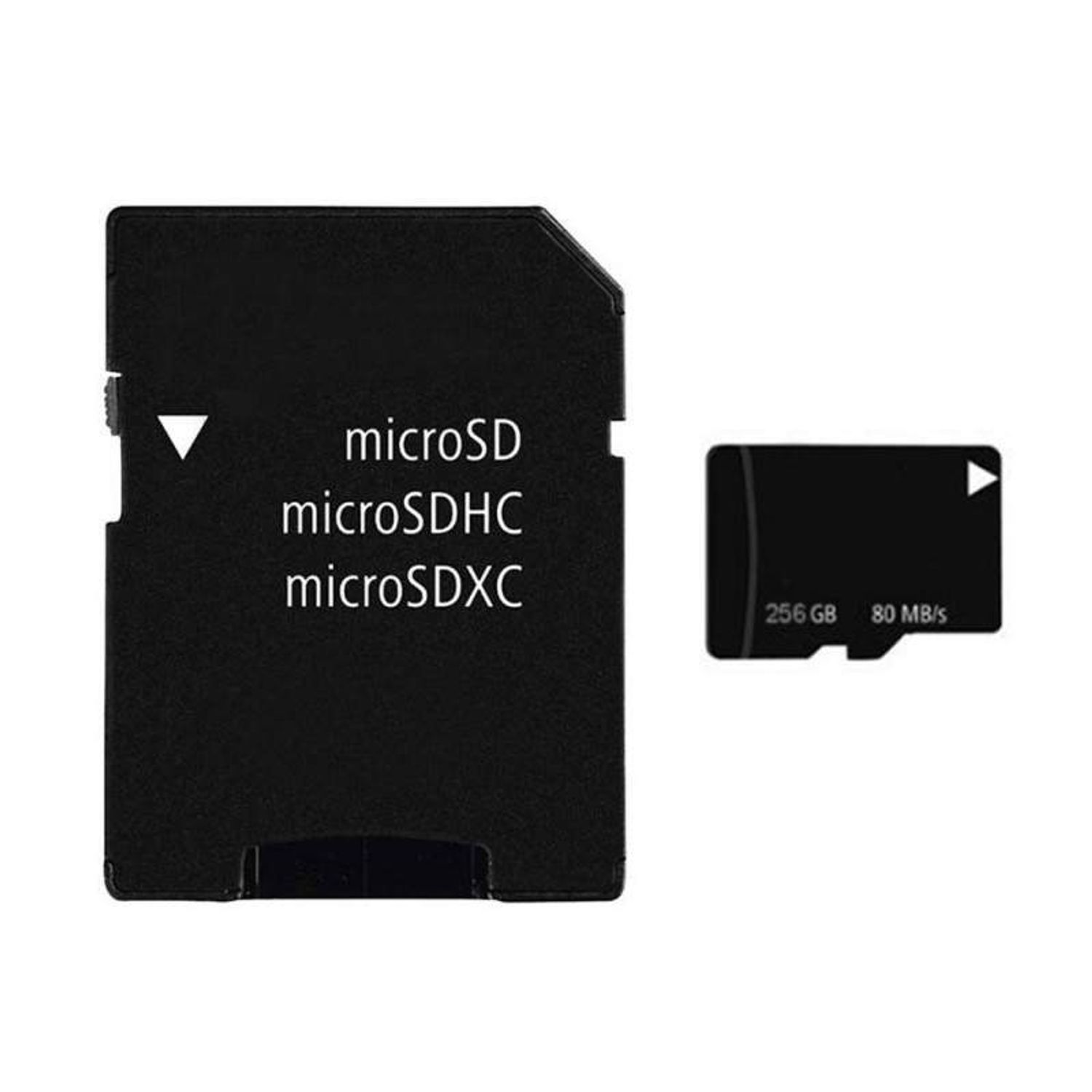 Card de memorie SIKS, Micro-SDXC, 256GB, Clasa 10,80MB/s, Adaptor Inclus fotografia produsului