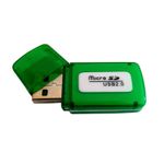 Card Reader SIKS, Micro SD Card, Cititor De Carduri USB 2.0, Verde fotografia produsului