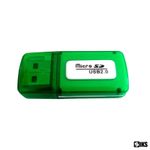 Card Reader SIKS, Micro SD Card, Cititor De Carduri USB 2.0, Verde fotografia produsului View 2 S