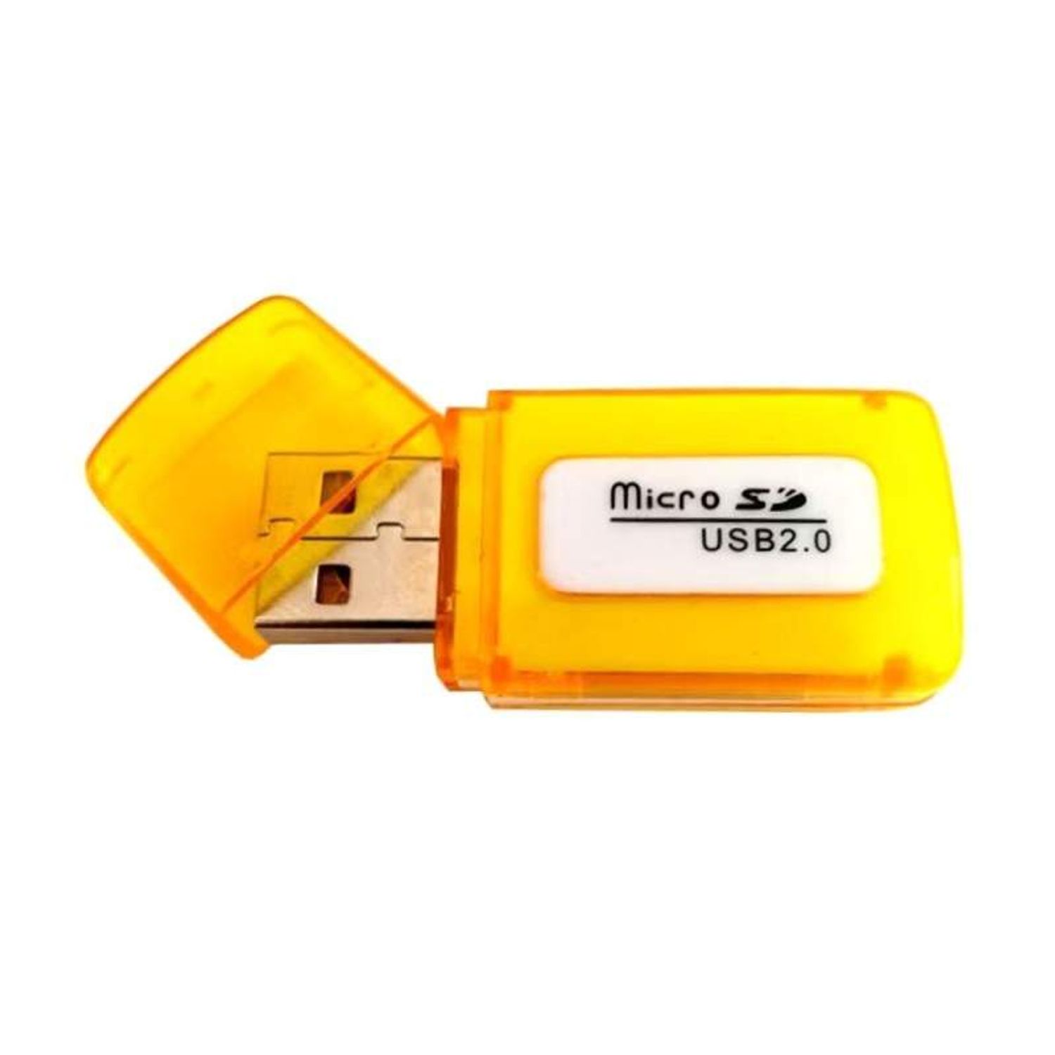 Card Reader SIKS, Micro SD Card, Cititor De Carduri USB 2.0, Galben fotografia produsului