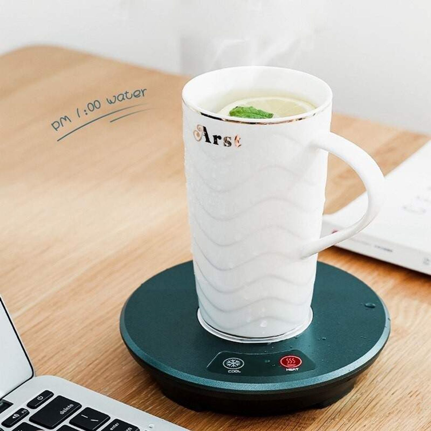 Incalzitor Inteligent SIKS Pentru Cana 2 in 1, USB, Touch, Verde fotografia produsului View 5 L