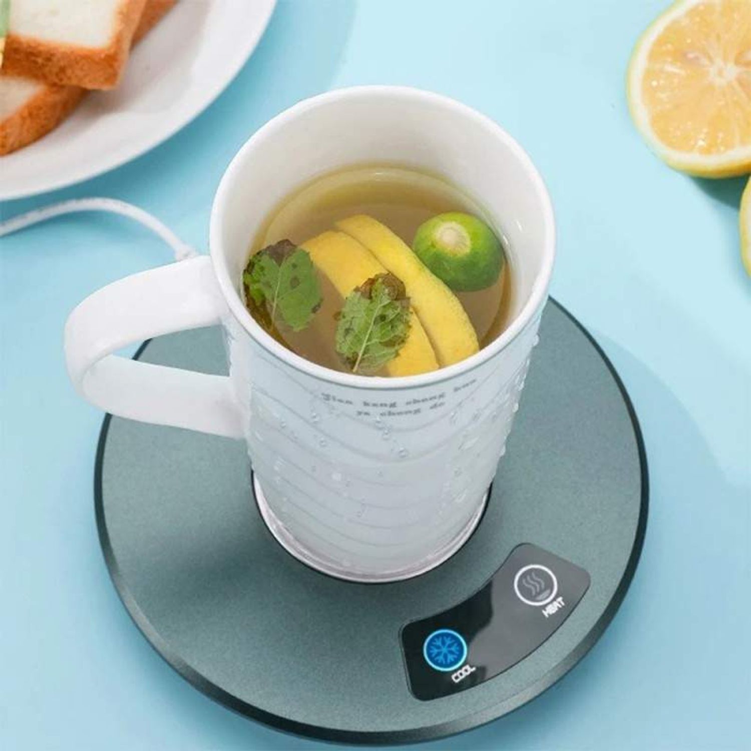 Incalzitor Inteligent SIKS Pentru Cana 2 in 1, USB, Touch, Verde fotografia produsului View 6 L