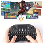Mini tastatura wireless iluminata LED SIKS&reg;, cu touchpad, butoane multimedia, compatibila PC, Android, Linux, Rii fotografia produsului View 5 S