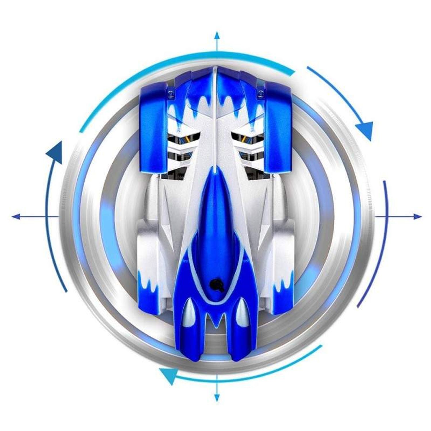 Masinuta Antigravitationala SIKS, Jucarie Inteligenta, Masina Care Urca Pe Pereti Si Tavan, Gri/ Albastru fotografia produsului View 3 L