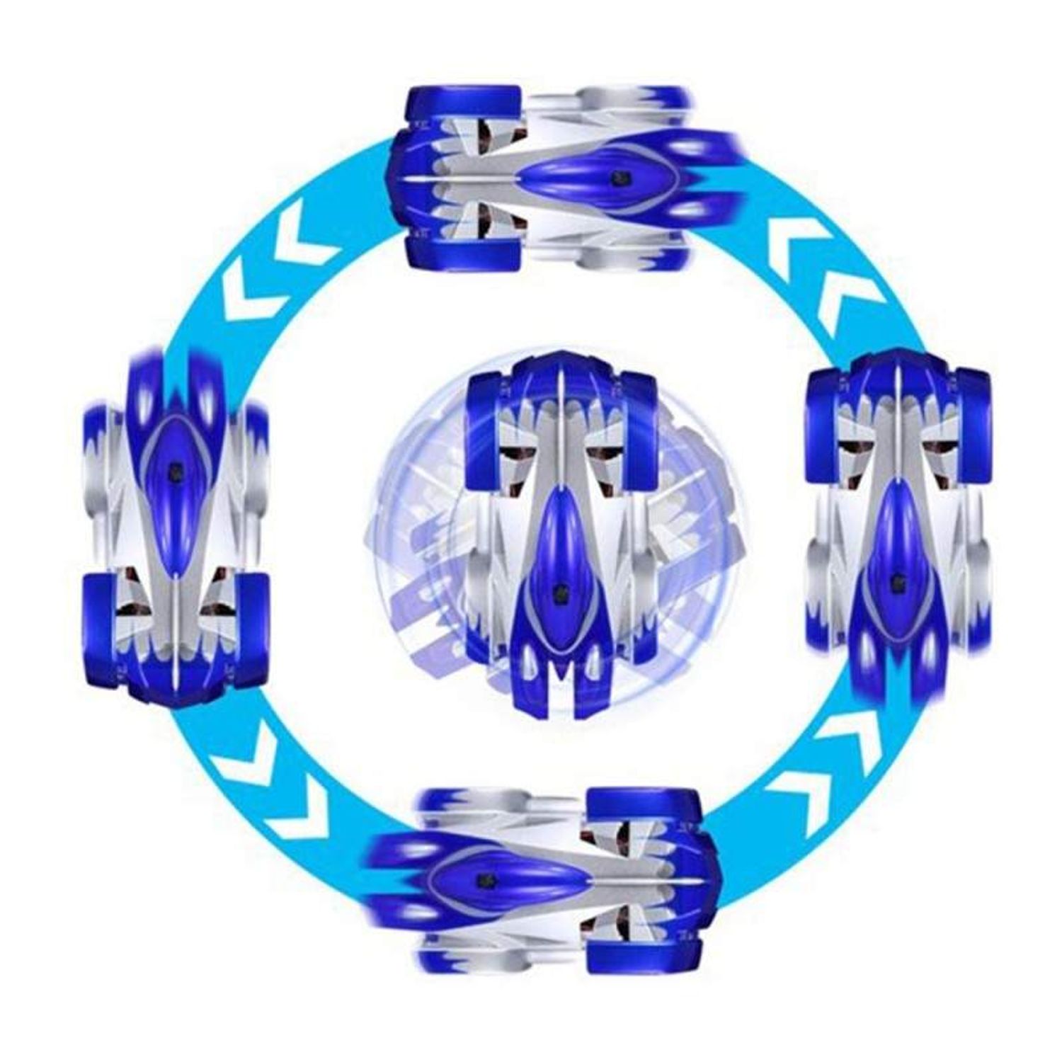 Masinuta Antigravitationala SIKS, Jucarie Inteligenta, Masina Care Urca Pe Pereti Si Tavan, Gri/ Albastru fotografia produsului View 5 L