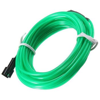 Fir Neon Lumina Ambientala Auto SIKS®, 5M, USB, Multifunctional, Usor De Instalat, Verde
