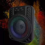 Boxa Bluetooth 4&Prime; LED RGB SIKS, GTS-1547, Negru fotografia produsului View 5 S