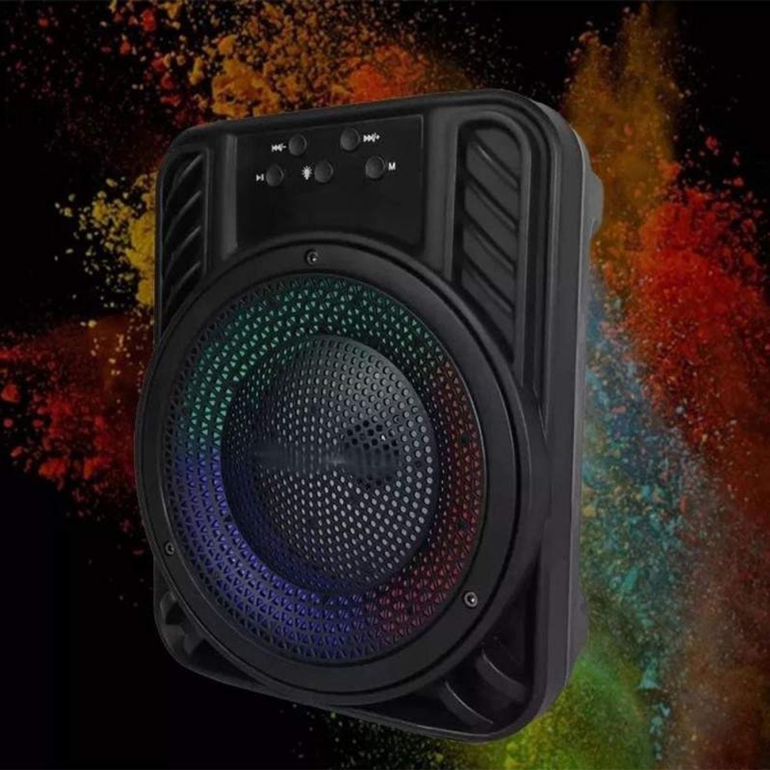 Boxa Bluetooth 4&Prime; LED RGB SIKS, GTS-1547, Negru fotografia produsului View 5 L