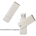 Memorie USB 3.0 SIKS, Capacitate 128 GB, 90 MB/s, Argintiu fotografia produsului View 4 S