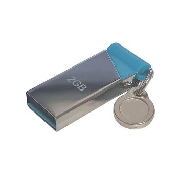Stick Memorie SIKS, 2 GB, USB 3.0, Gri Metalic / Albastru