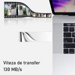 Stick USB SIKS, Inox, Memorie 16GB, USB 3.1, Silver fotografia produsului View 5 S