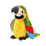 Papagal SIKS&reg; vorbitor, 20 cm, din plus, culoarea verde fotografia produsului