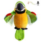 Papagal SIKS&reg; vorbitor, 20 cm, din plus, culoarea verde fotografia produsului View 2 S