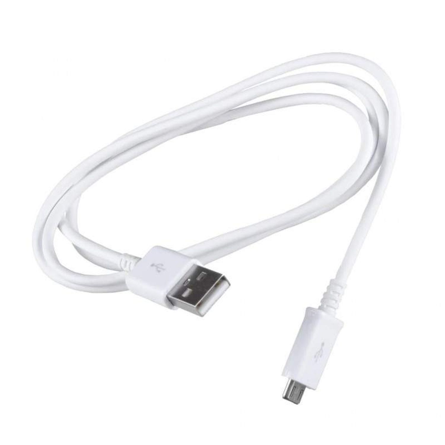 Cablu de date SIKS incarcare microUSB, lungime de 1m, Alb fotografia produsului