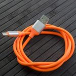 Cablu de Date SIKS USB Tip C, 1m, Portocaliu fotografia produsului View 3 S