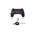 Controller SIKS&reg; compatibil PS4, fara fir, wireless, cu cablu USB, negru fotografia produsului View 3 S