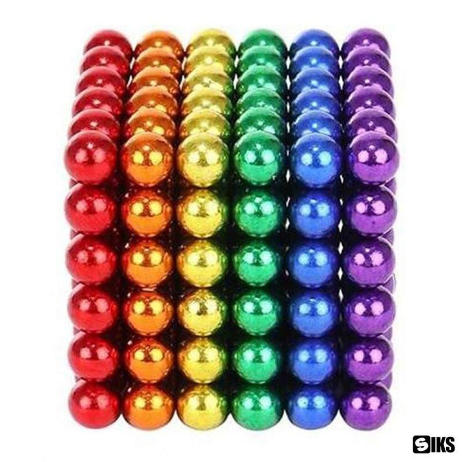 Set Bile Magnetice SIKS, 216 Bile, Cub Antistres, Multicolor fotografia produsului View 2 L