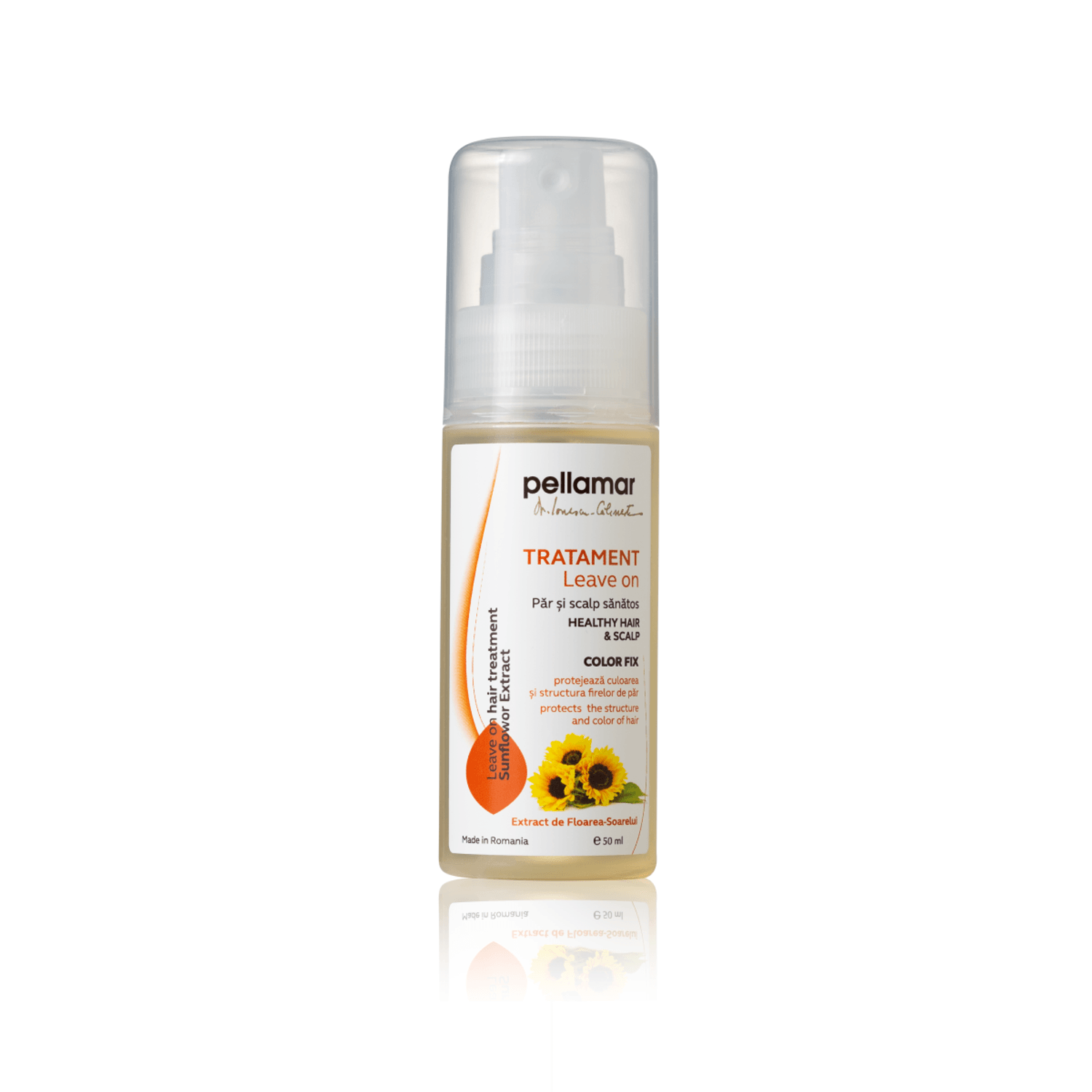Tratament leave-on pentru par vopsit Pellamar, cu extract de floarea soarelui, 50 ml fotografia produsului