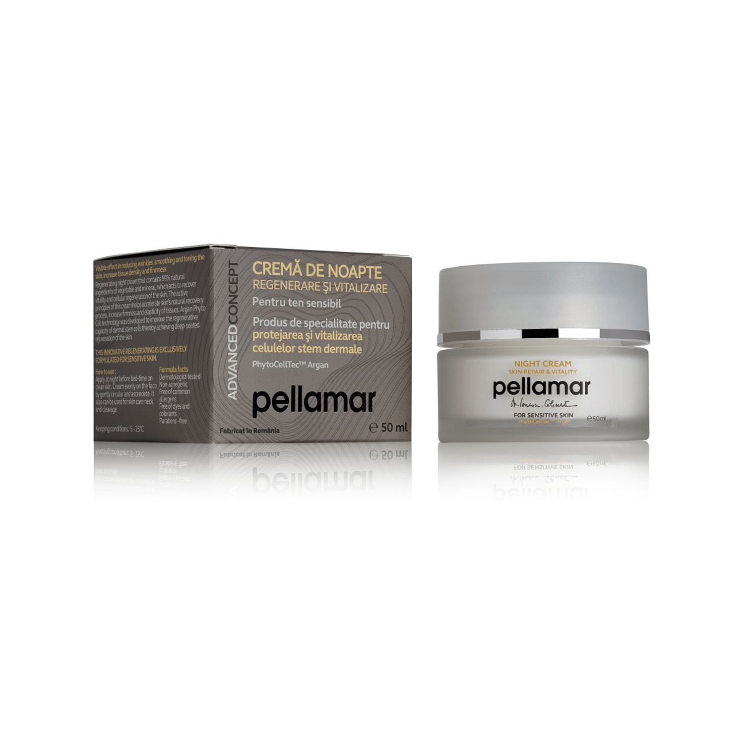 Crema de noapte Pellamar, AdvancedConcept, pentru ten sensibil, 50 ml fotografia produsului