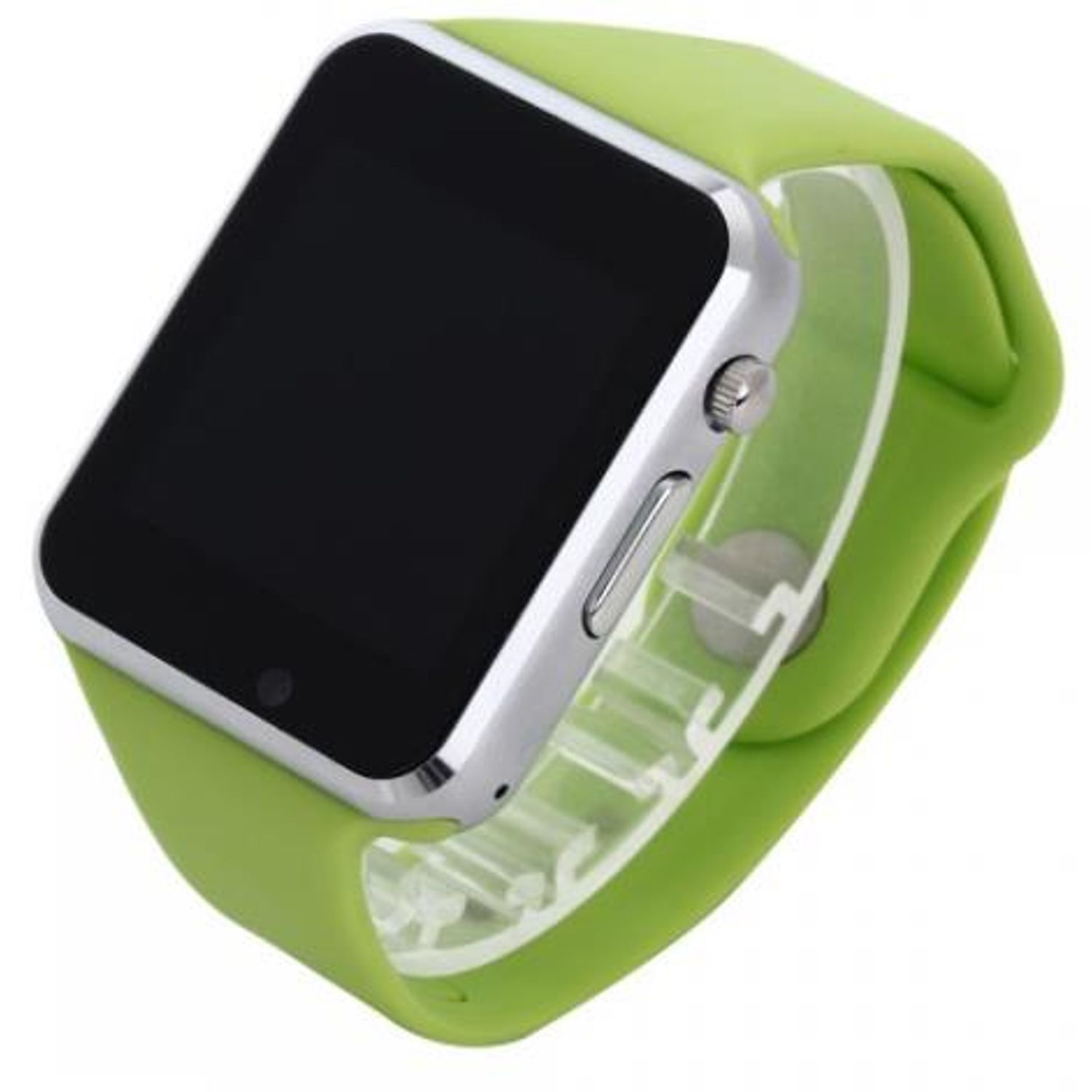 Smartwatch iUni A100i 1294, BT, LCD Capacitive touchscreen 1.54 Inch, Camera, Bratara Silicon, Functie telefon (Verde) fotografia produsului View 4 L