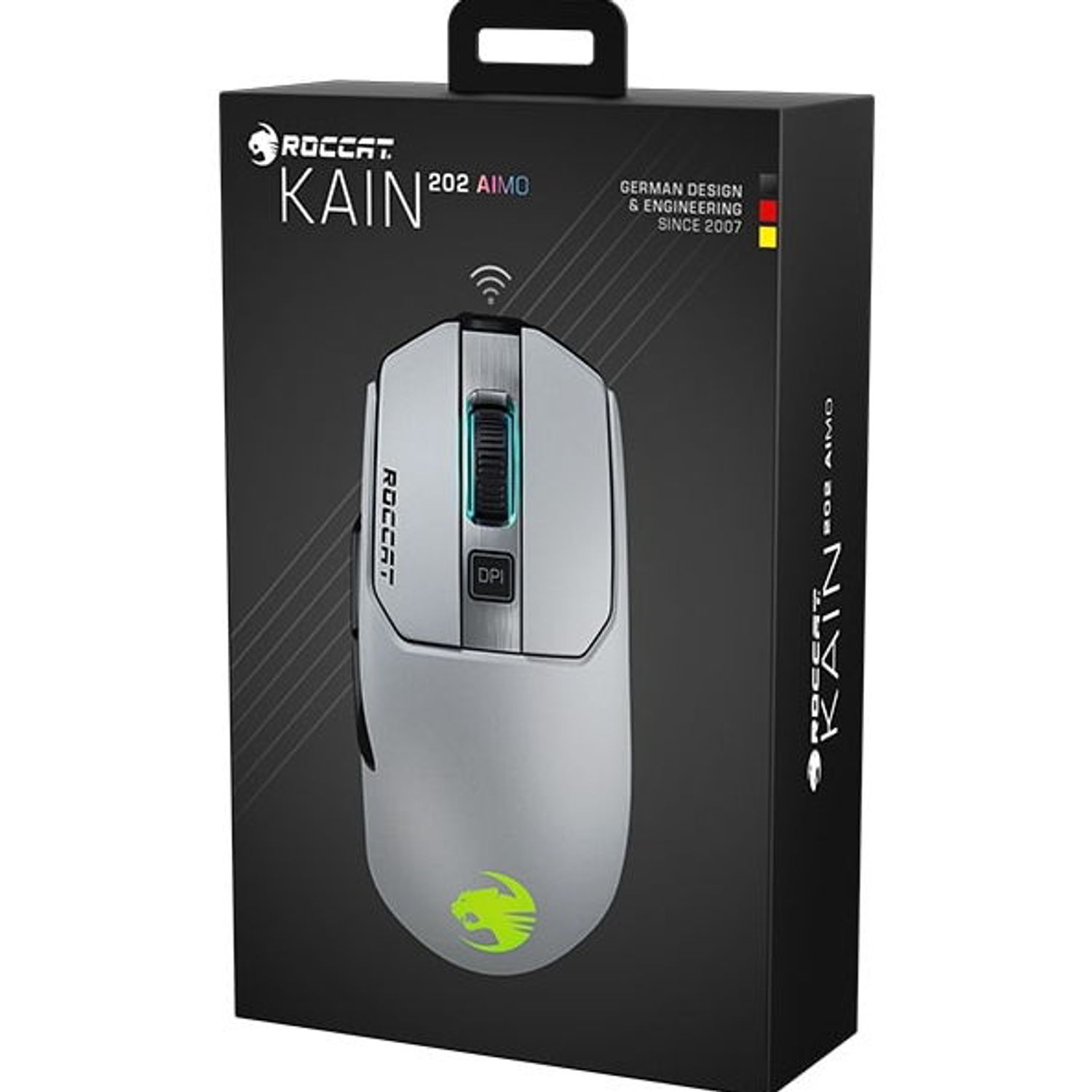 Mouse Gaming Roccat Kain 202 AIMO, Wireless, iluminare RGB (Alb) fotografia produsului View 5 L