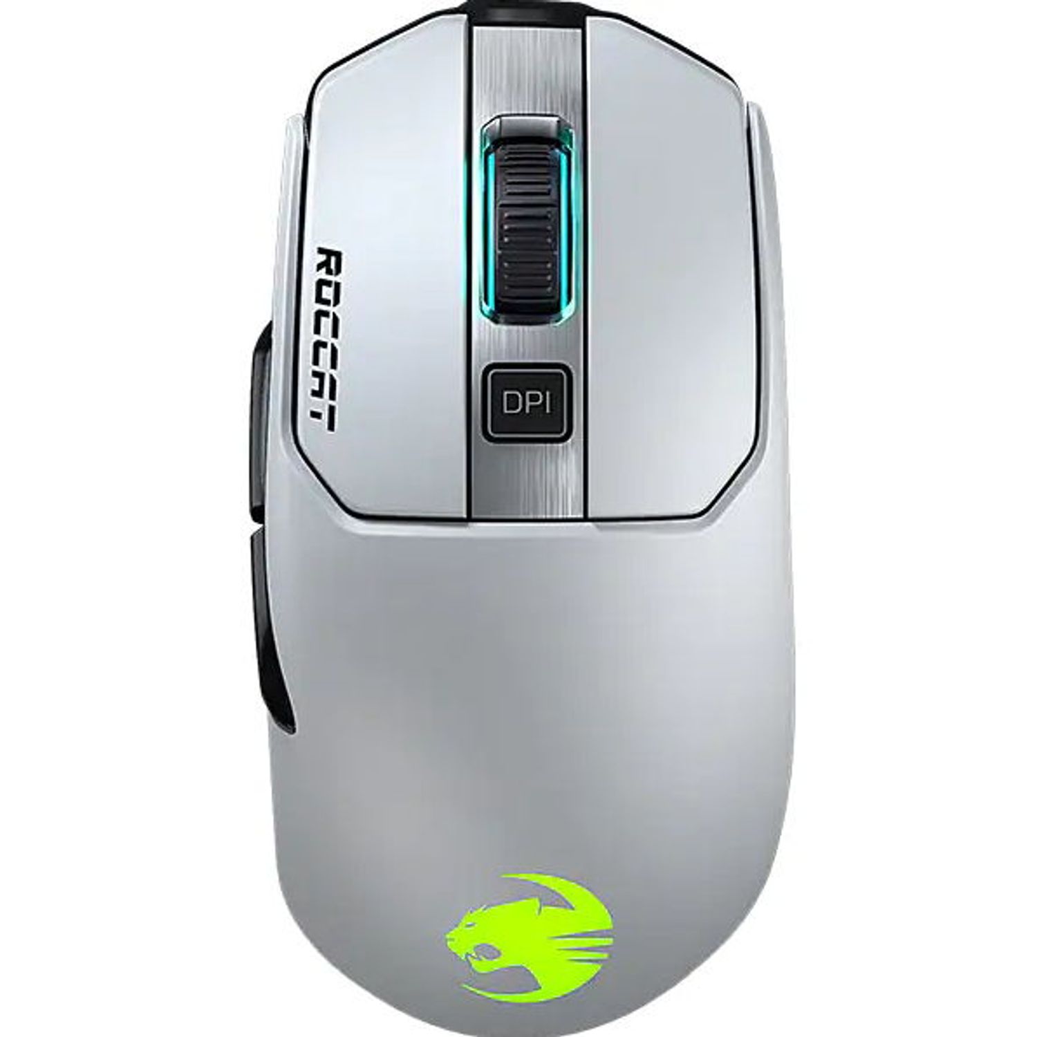 Mouse Gaming Roccat Kain 202 AIMO, Wireless, iluminare RGB (Alb) fotografia produsului