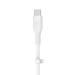 Cablu de incarcare Belkin, Boost Charge Flex, Silicon, USB-C la Lightning, 2M, Alb fotografia produsului View 7 S
