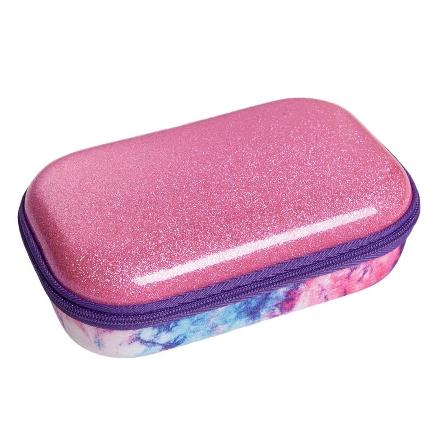 Penar cu fermoar, Zipit Glitter Storage box, Roz fotografia produsului