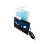 Penar dublu cu fermoar si masca material textil, ZIPIT Face-It Bandit - Albastru fotografia produsului View 2 S