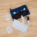 Penar dublu cu fermoar si masca material textil, ZIPIT Face-It Bandit - Albastru fotografia produsului View 3 S