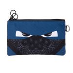 Penar dublu cu fermoar si masca material textil, ZIPIT Face-It Bandit - Albastru fotografia produsului
