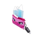 Penar dublu cu fermoar si masca material textil, ZIPIT Face-It Bandit - Roz fotografia produsului View 2 S