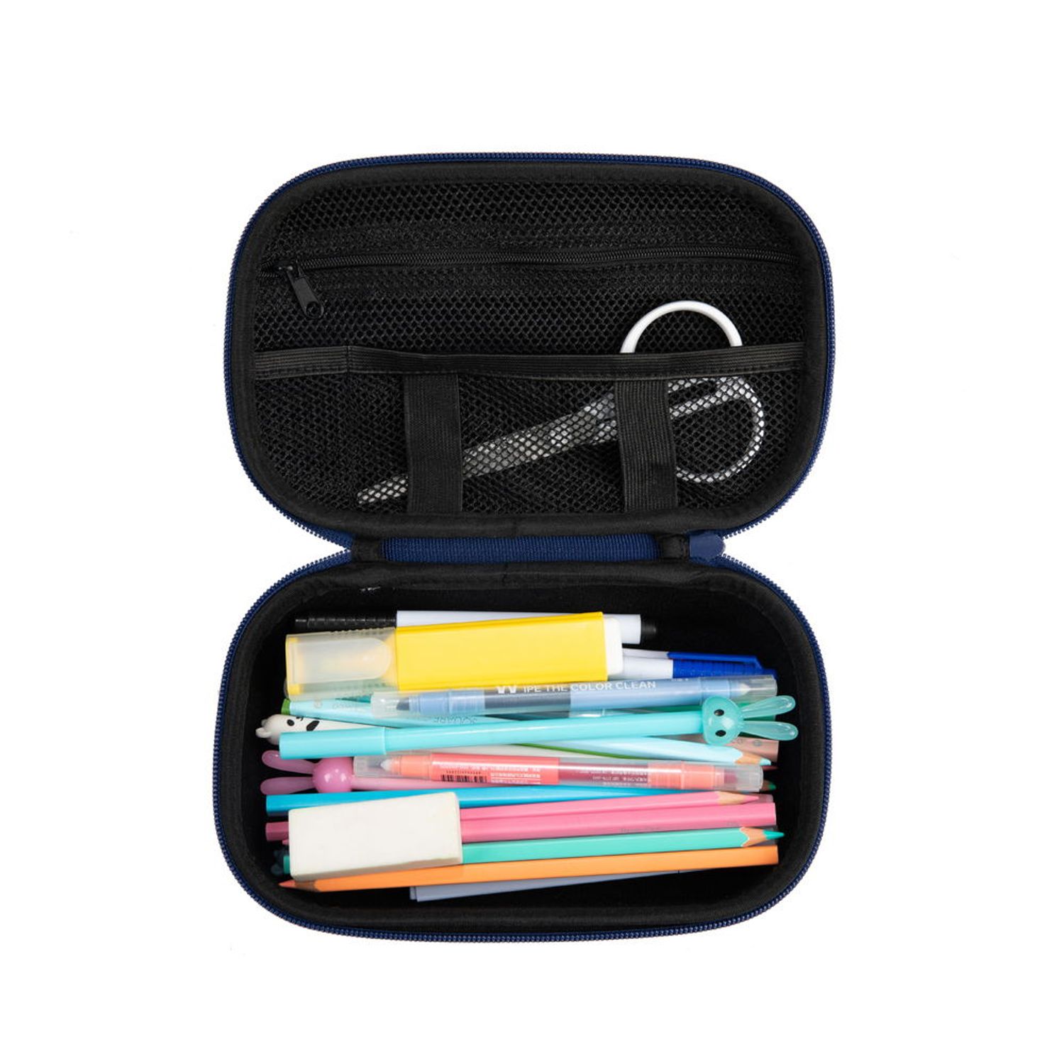 Penar cu fermoar ZIPIT Carbon Storage Box cu buzunar interior (Albastru) fotografia produsului View 6 L