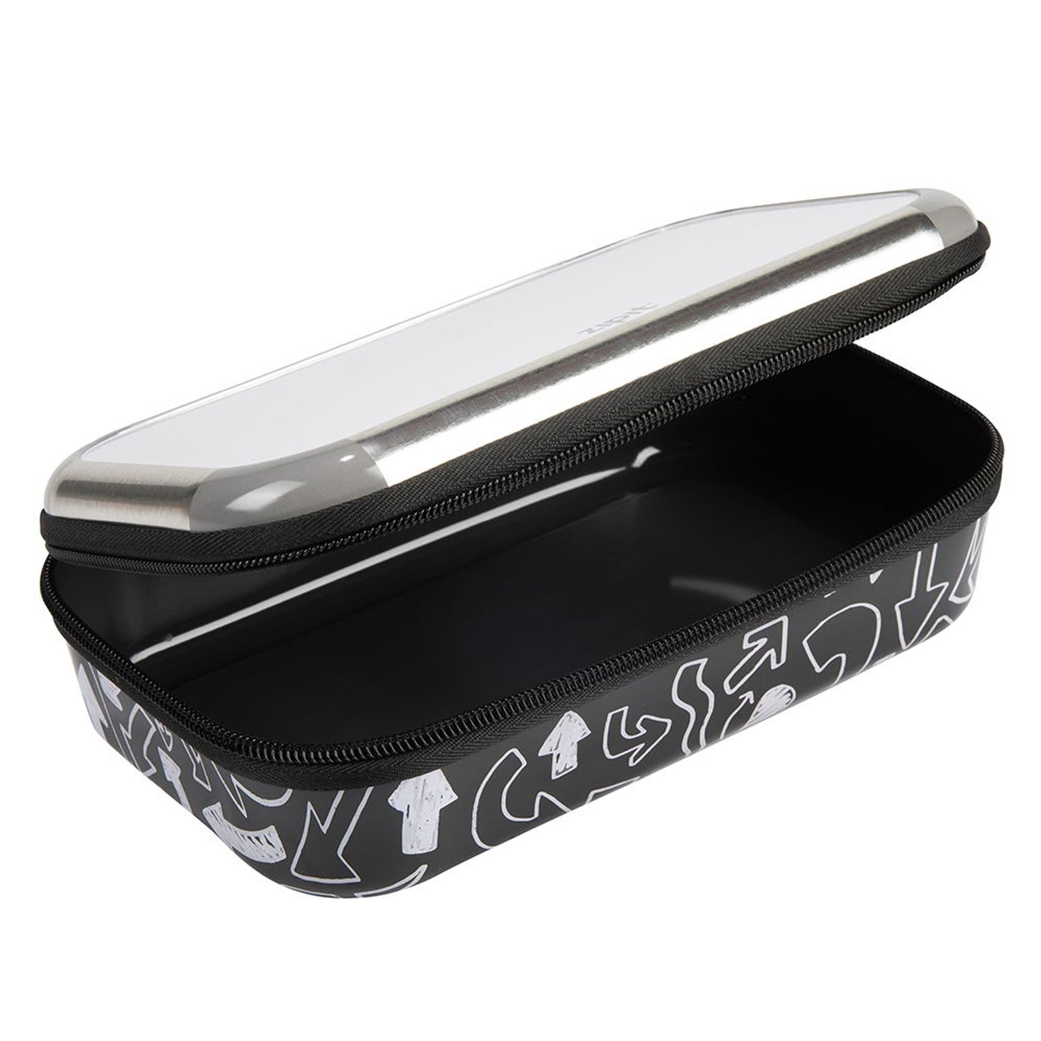 Penar cu fermoar ZIPIT & LOCK Tin (Argintiu) fotografia produsului View 3 L