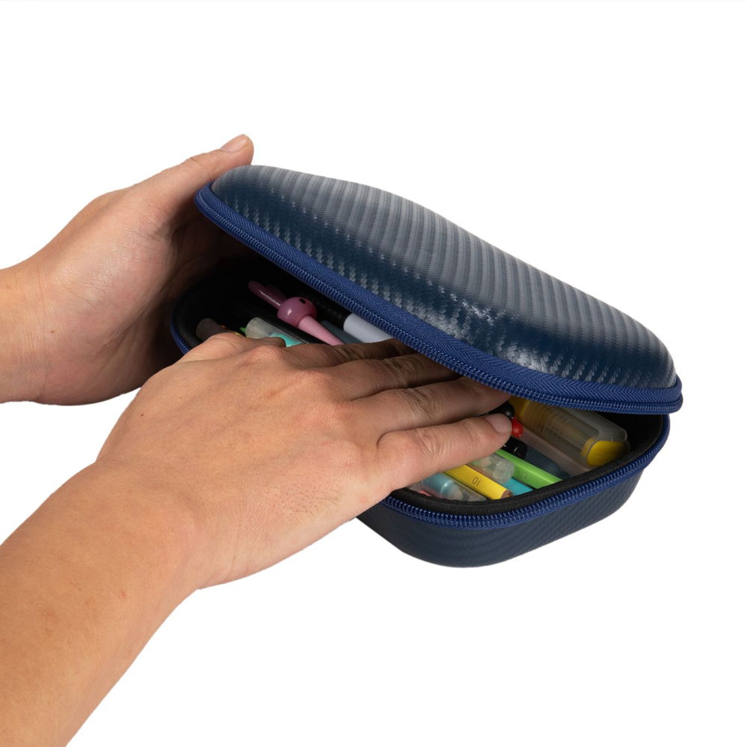 Penar cu fermoar ZIPIT Carbon Storage Box cu buzunar interior (Albastru) fotografia produsului View 5 L