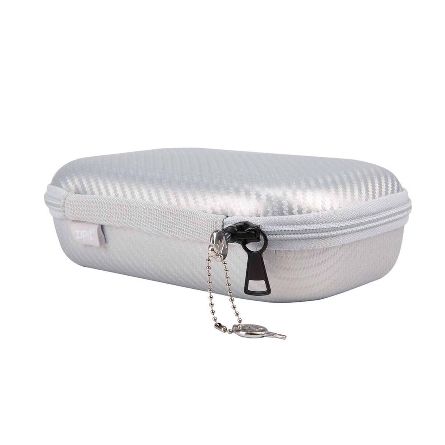 Penar cu fermoar ZIPIT Carbon Storage Box cu buzunar interior (Argintiu) fotografia produsului View 2 L
