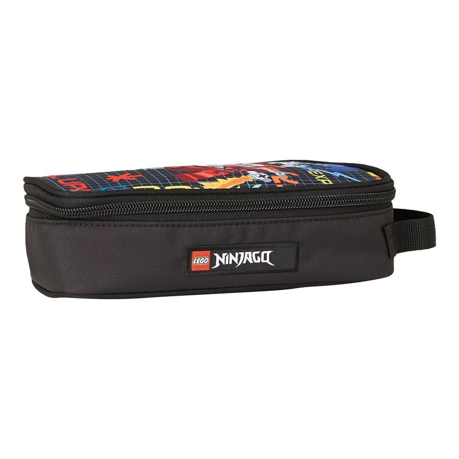 Penar LEGO V-Line NinjaGo Prime Empire rectangular neechipat, cu fermoar (Negru) fotografia produsului