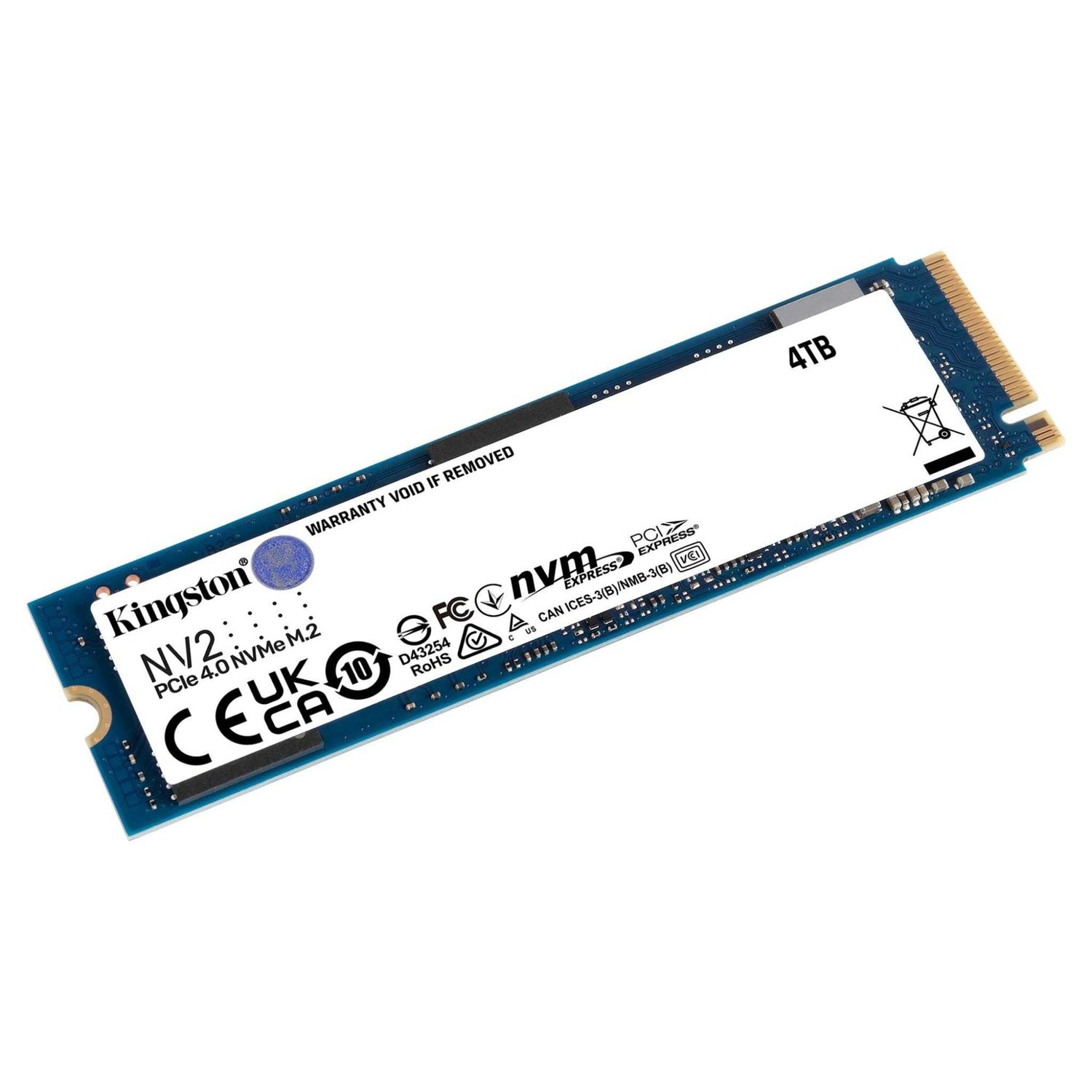 SSD Kingston SNV2S/4000G, 4TB, PCIe 4.0 NVMe, M.2 fotografia produsului View 2 L