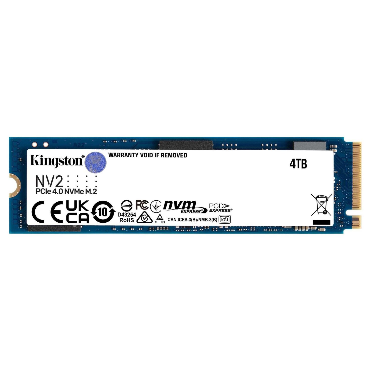 SSD Kingston SNV2S/4000G, 4TB, PCIe 4.0 NVMe, M.2 fotografia produsului