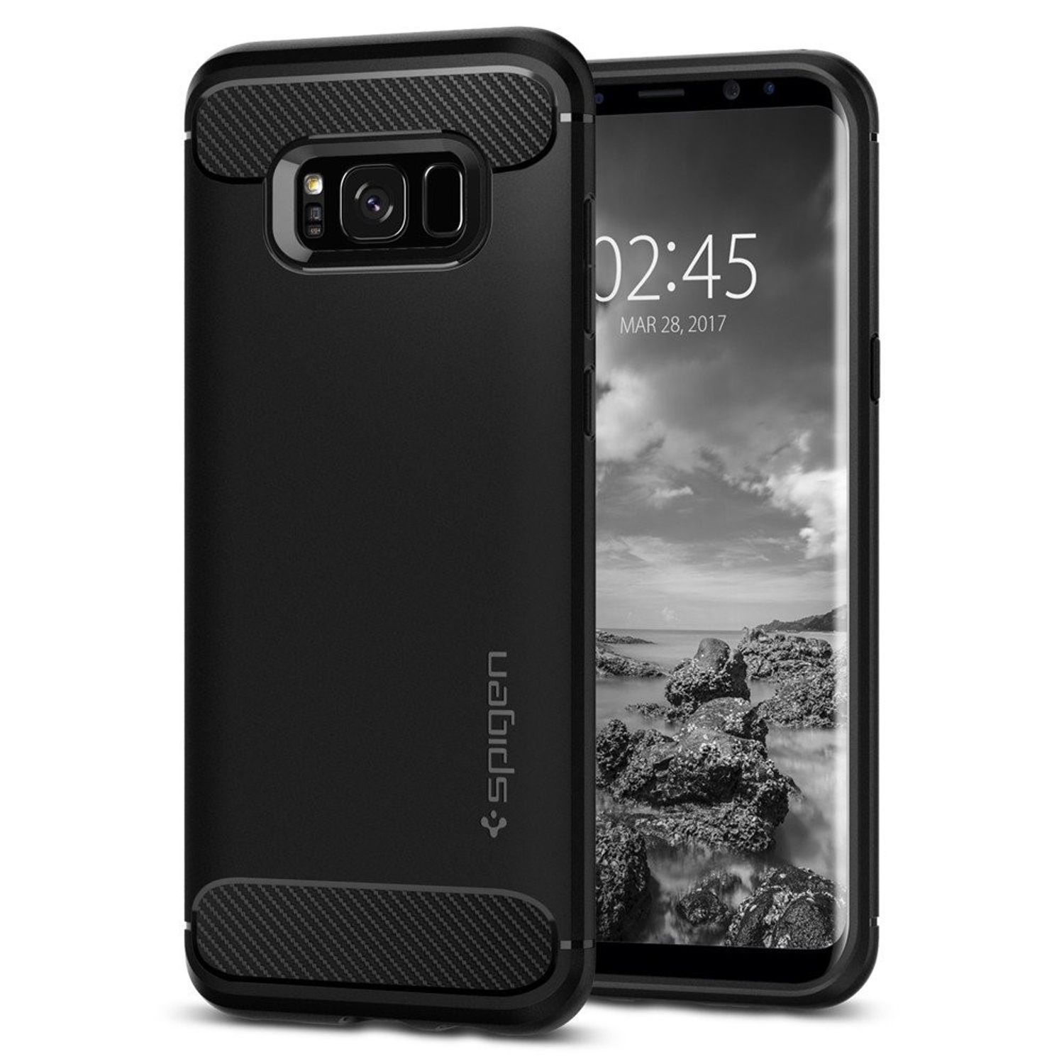 Husa Spigen Rugged Armor pentru Samsung Galaxy S8 (Negru) fotografia produsului