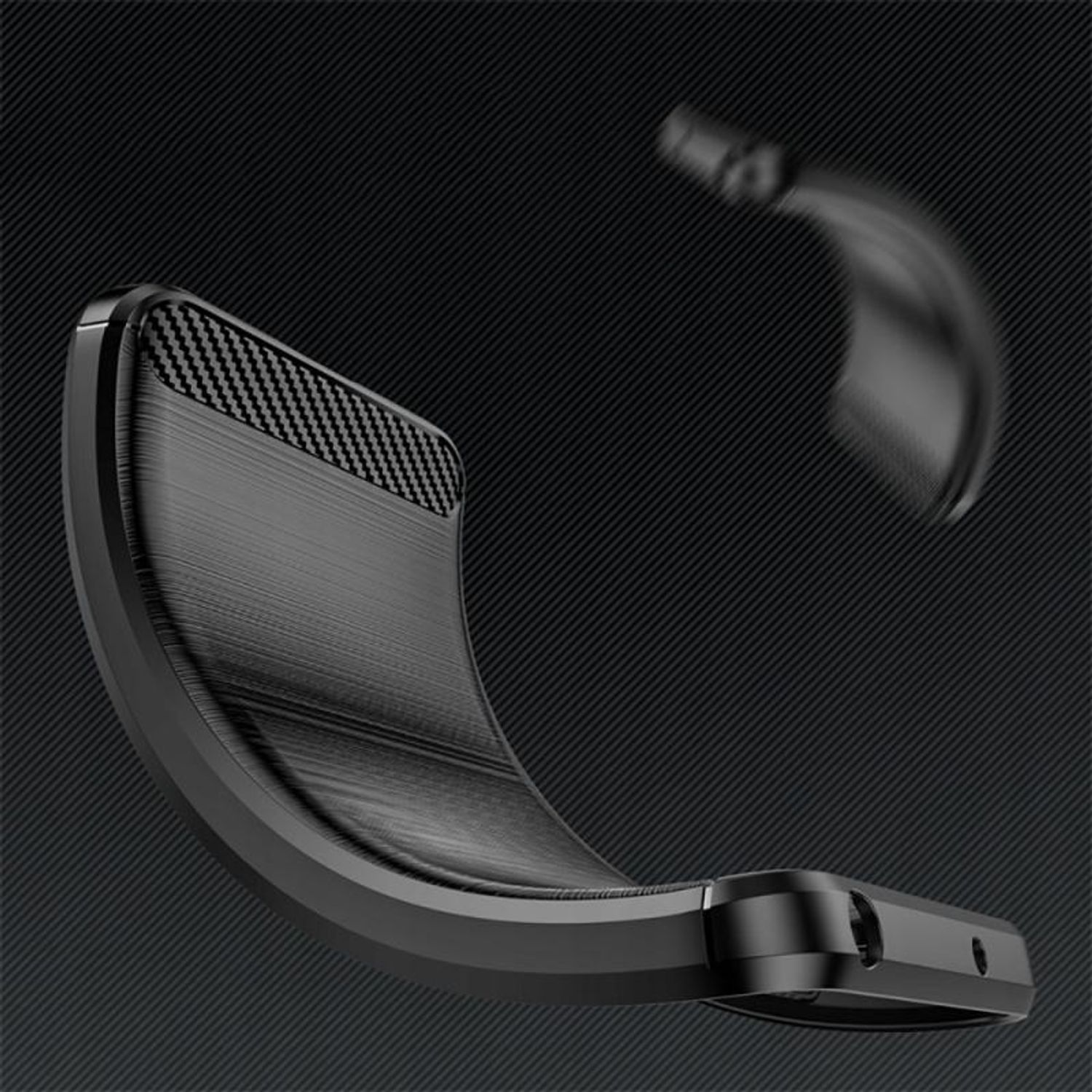 Carcasa TECH-PROTECT TPUCARBON compatibila cu Xiaomi Redmi Note 12S, Negru fotografia produsului View 2 L
