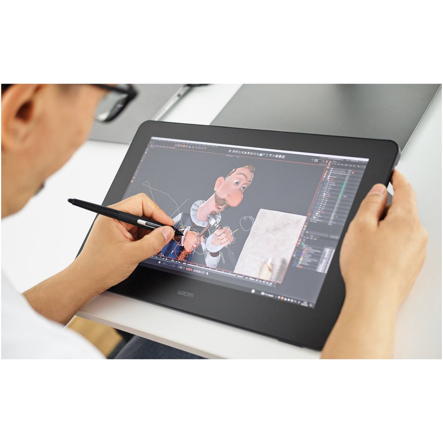 Tableta grafica Wacom Cintiq Pro 16 (Negru) fotografia produsului View 6 L