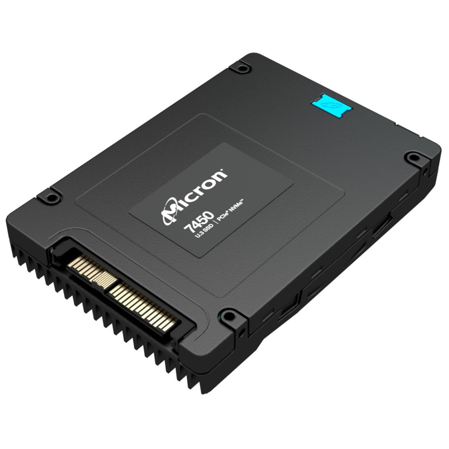 SSD Server Micron 7450 PRO, 960GB, U.3, PCIe 4.0 (NVMe) fotografia produsului View 2 L