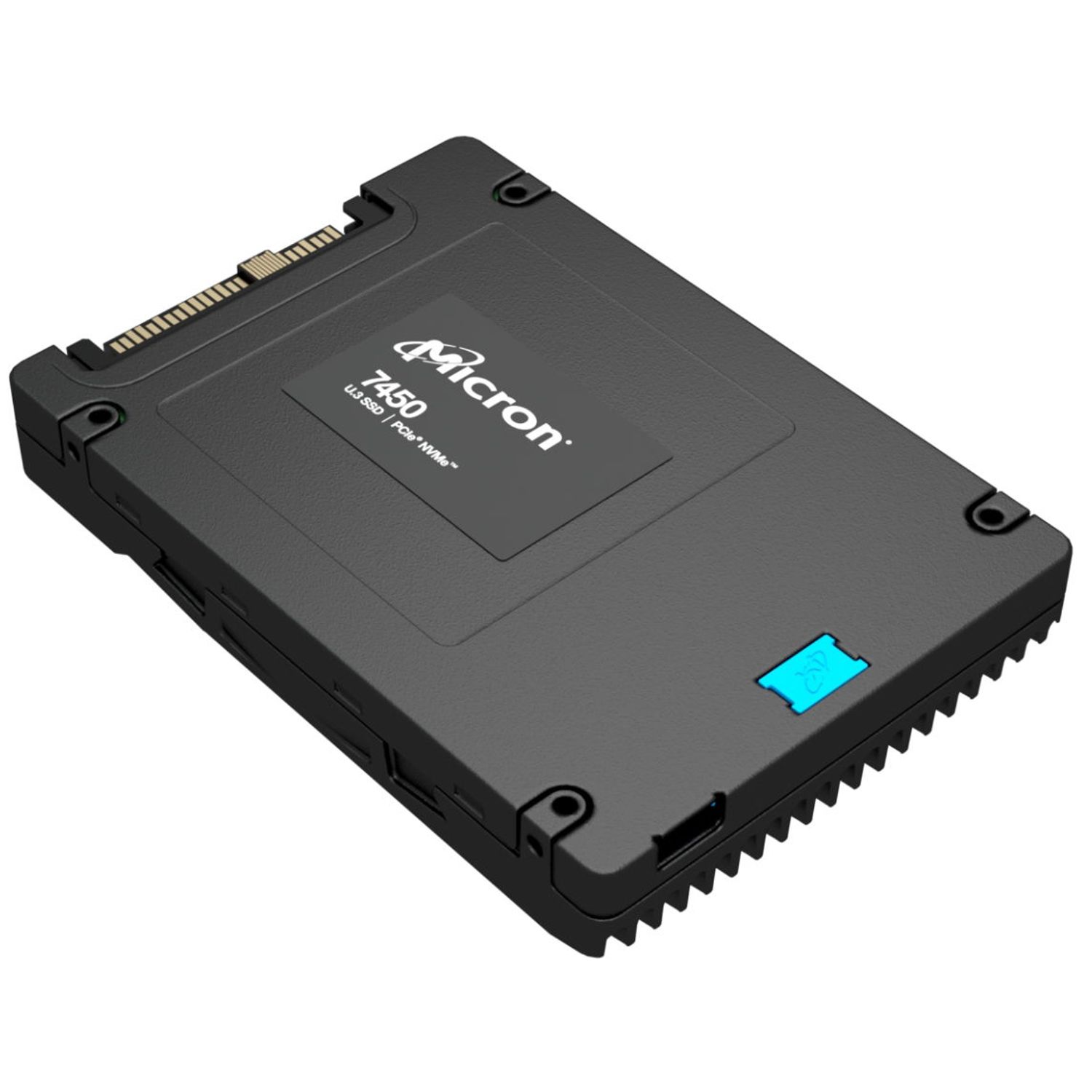 SSD Server Micron 7450 PRO, 960GB, U.3, PCIe 4.0 (NVMe) fotografia produsului View 3 L