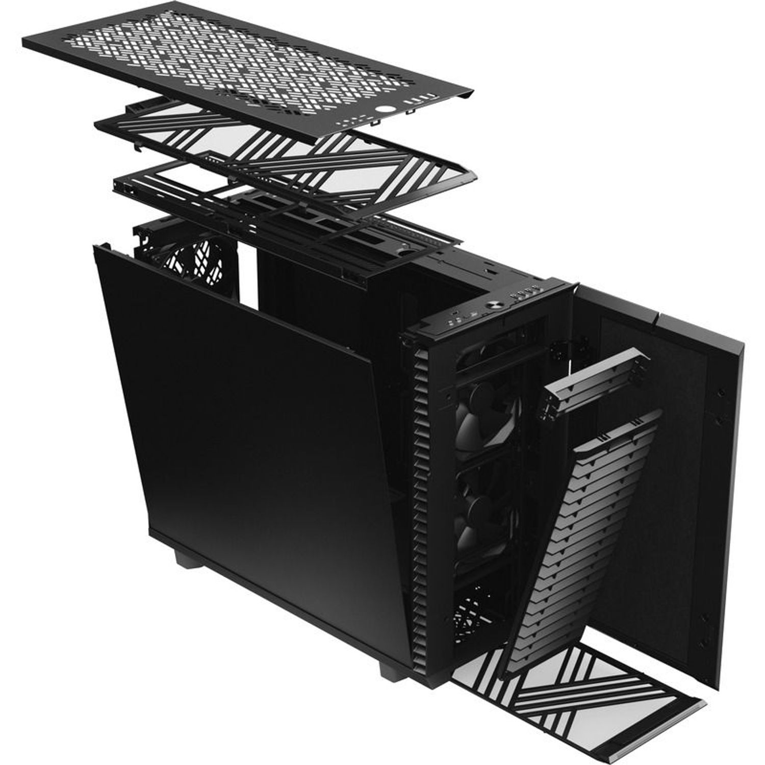 Carcasa Fractal Design Define 7 Black Solid, Middle Tower (Negru) fotografia produsului View 7 L