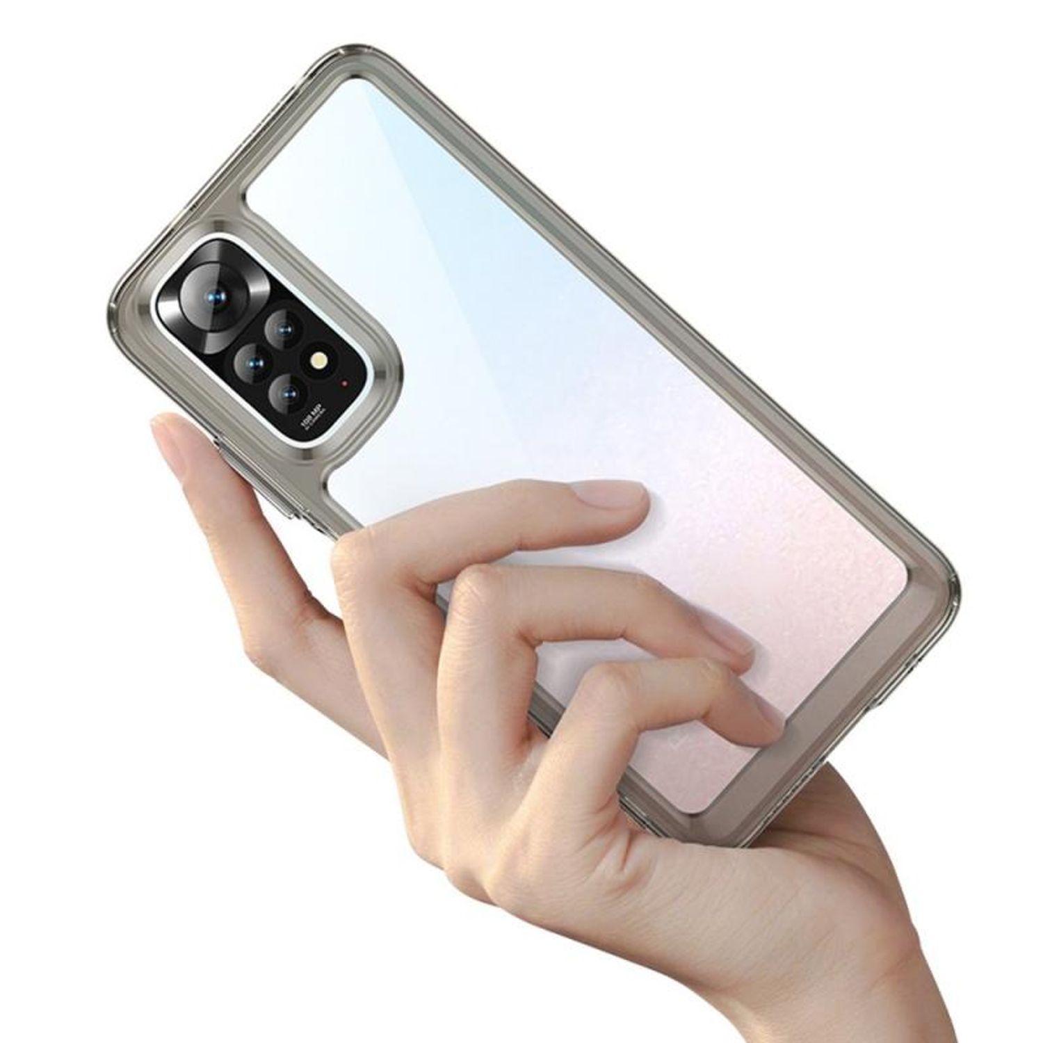 Carcasa Outer Space compatibila cu Xiaomi Redmi Note 12 Pro / Poco X5 Pro 5G, Transparent fotografia produsului View 3 L