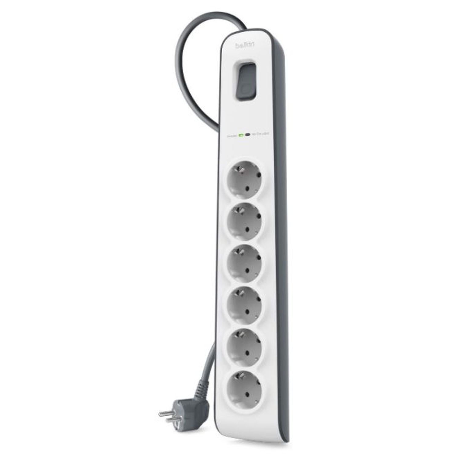 Prelungitor Belkin BSV603VF2M, 6 prize, 2 m (Alb) fotografia produsului